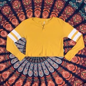 pacsun crop top long sleeve